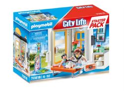 // PLAYMOBIL CITY LIFE - STARTER PACK CABINET DE PÉDIATRE #70818